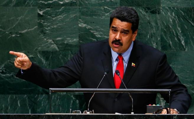 Nicols Maduro durante su comparecencia en la Asamblea General de la...