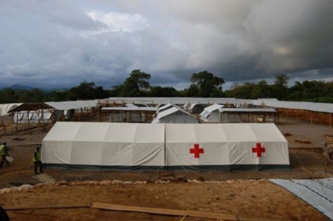 Imagen del hospital de Cruz Roja en Sierra Leona.