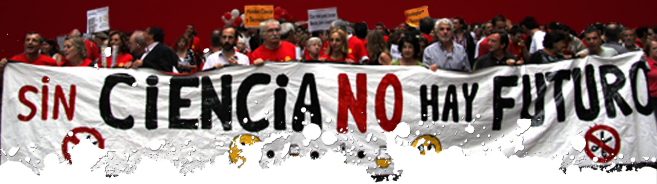 Imagen del cartel de la convocatoria de la Marcha por la Ciencia.