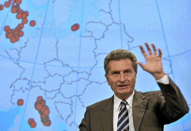 Gunther Oettinger, comisario europeo de Energa.