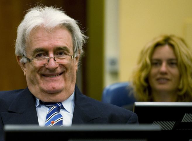 Radovan Karadzic, en una de las sesiones del juicio en La Haya.