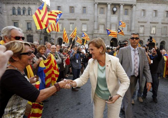 La presidenta del Parlament cataln, Nria de Gispert, el sbado
