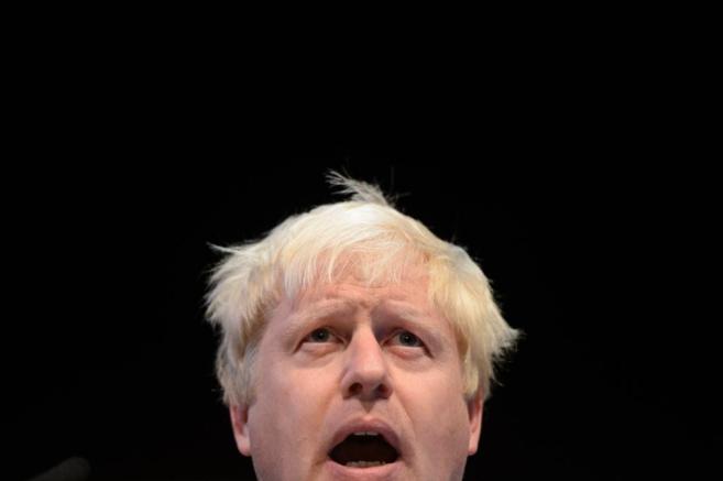 El alcalde de Londres, Boris Johnson, durante su intervencin en la...