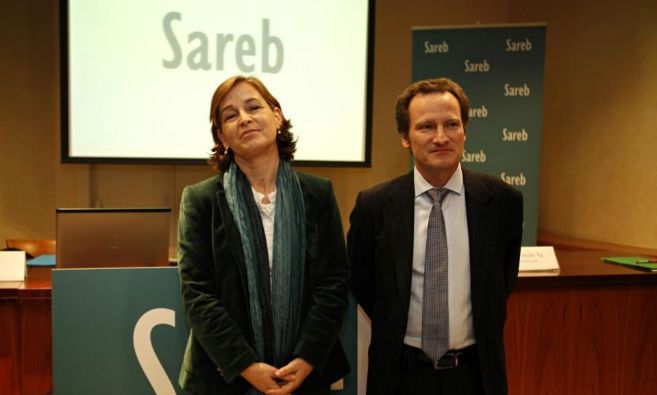 La presidenta de la Sareb, Beln Romana junto al exdirector general...