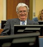 El ex lder serbobosnio Radovan Karadzic en el TPIY.