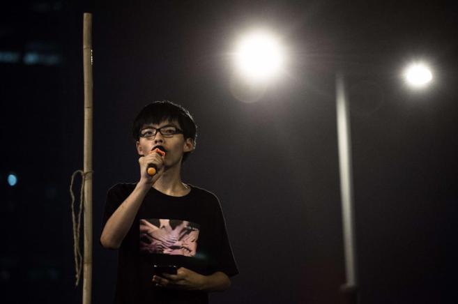 Joshua Wong, leader of the student pro-democracy group Scholarism.