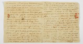 Carta de Claude Thienon a Jacques-Louis Bonaparte.