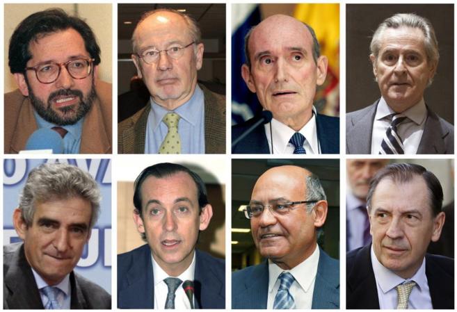 Algunos de los consejeros y directivos de Caja Madrid con tarjetas...