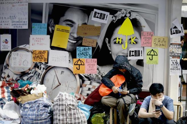 Estudiantes pro-democrticos en Hong Kong.