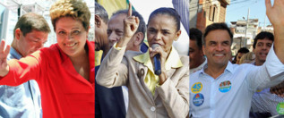 De izda. a dcha., Rousseff, Silva y Neves.