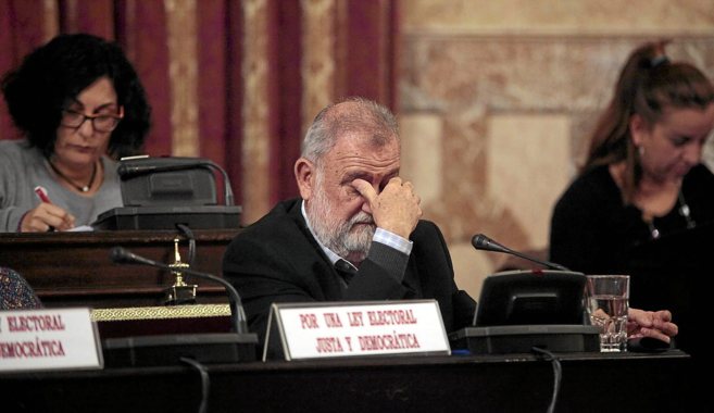 Antonio Rodrigo Torrijos, durante un pleno en el Ayuntamiento de...