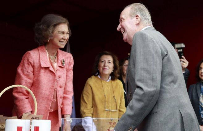 La Reina Sofa y el Rey Juan Carlos, este mircoles en el Da de la...