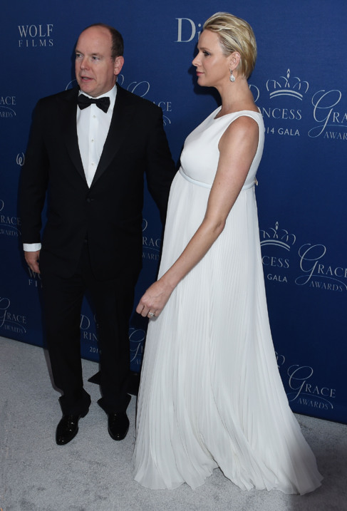 Alberto y Charlene de Mnaco, en la gala Princess Grace Awards, en...