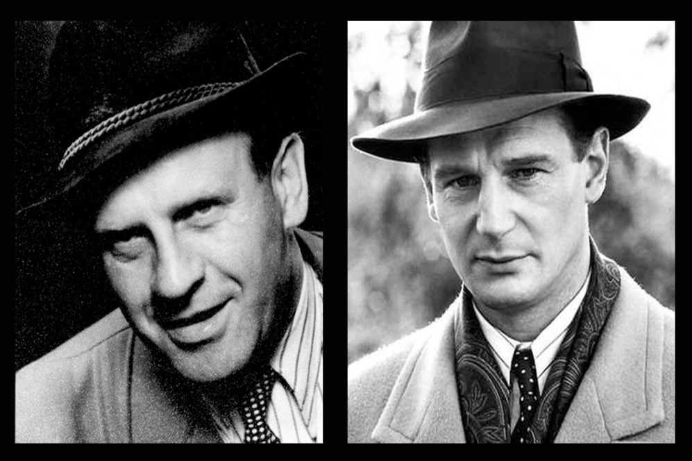 Oskar Schindler (1908-1974), a la derecha, Liam Neeson en 'La...
