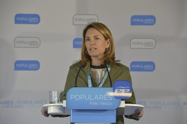 La presidenta del PP vasco, Arantza Quiroga.