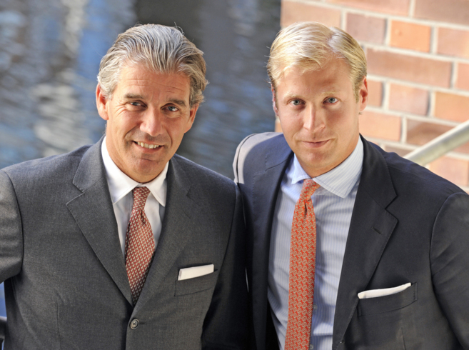 Los presidentes de la inmobiliaria, Christian Vlkers y Sven Odia.