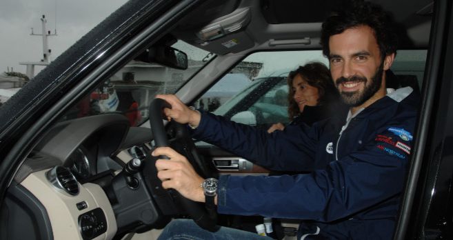 Enrique Sols, en la Land Rover Challenge.