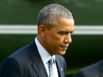 Obama, tras descender del helicptero en la Casa Blanca.