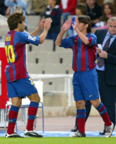 Messi, el día de su debut como jugador azulgrana.