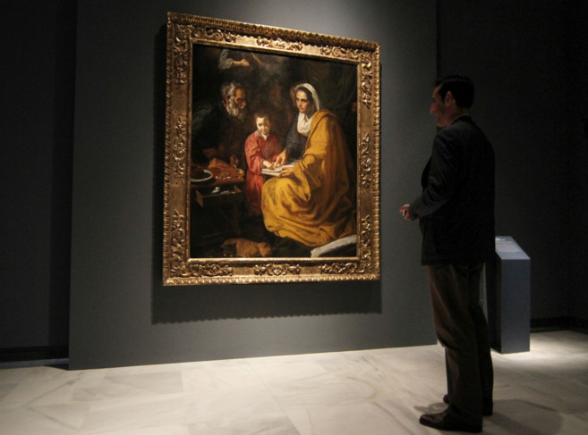 'La educacin de la Virgen', considerado el primer cuadro...