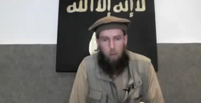 Captura del vídeo difundido por el yihadista alemán.