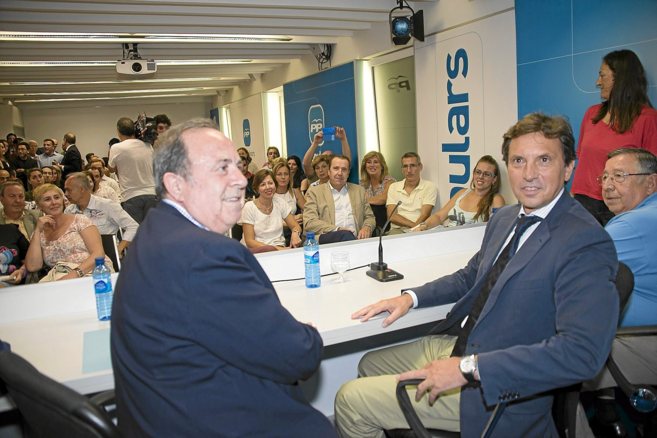El presidente de la Junta Territorial del PP de Palma, José María...