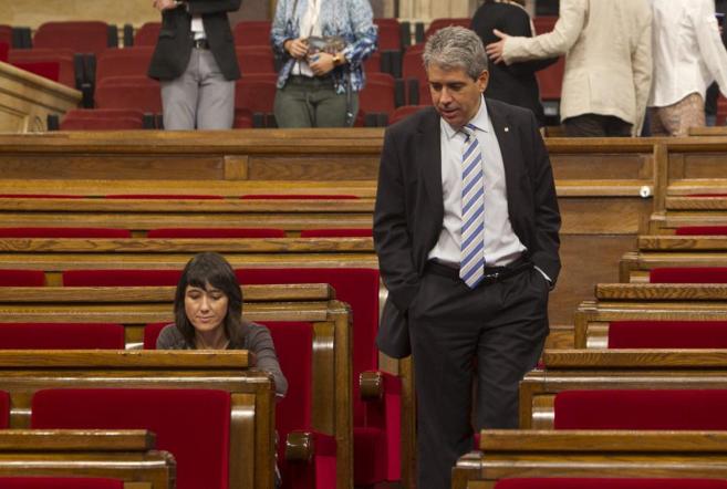 Pleno en el Parlamento de Catalua, en la foto Francesc Homs.
