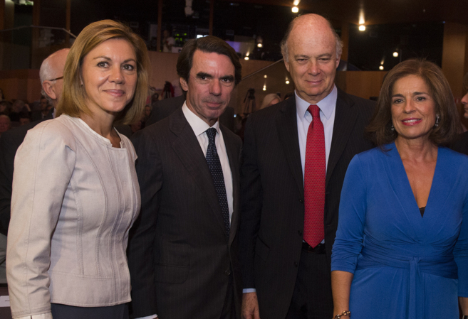 Cospedal, Aznar, Krauze y Botella en la entrega del Premio FAES de la...