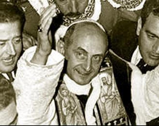 Pablo VI, durante su histórica visita a Tierra Santa.