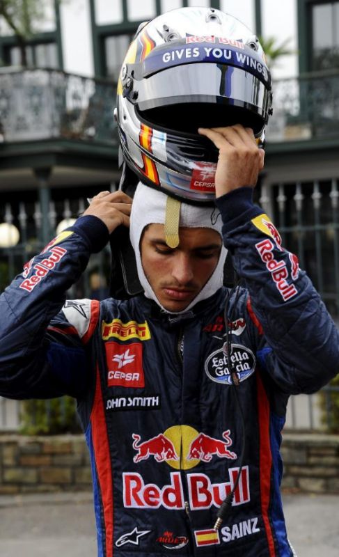 Carlos Sainz Jr. hace unas semanas en el GP de Blgica.