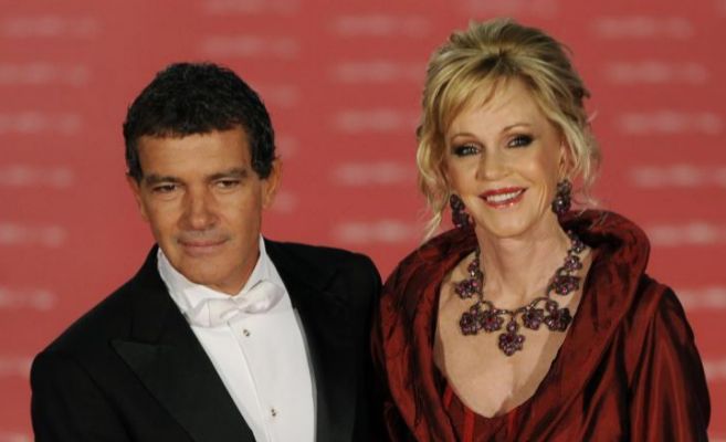 Antonio Banderas y Melanie Griffith en la alfombra roja de los Goya de...