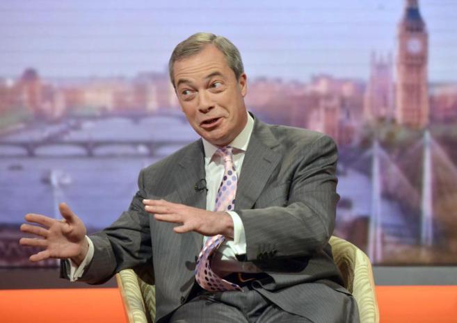 Nigel Farage, durante una entrevista en 'The Andrew Marr...