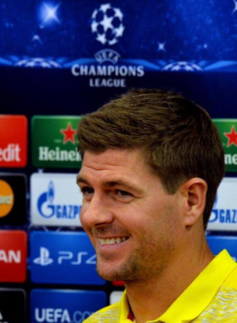 Steven Gerrard, durante su comparecencia ante la prensa.