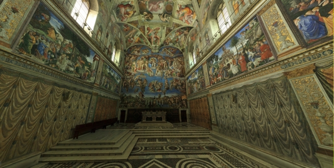 Vista general de la estancia de la Ciudad del Vaticano