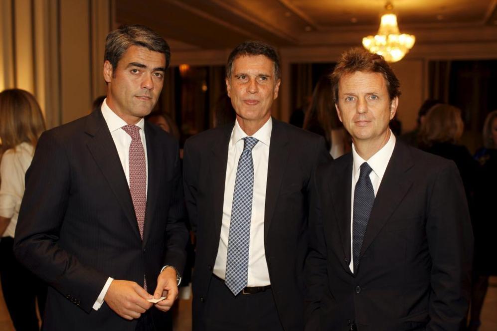 Luis Enrquez (Vocento), Jaime Guardiola (Banco Sabadell) y Carlos...
