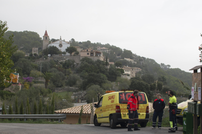 Servicios de emergencias en el Puig de Galilea.