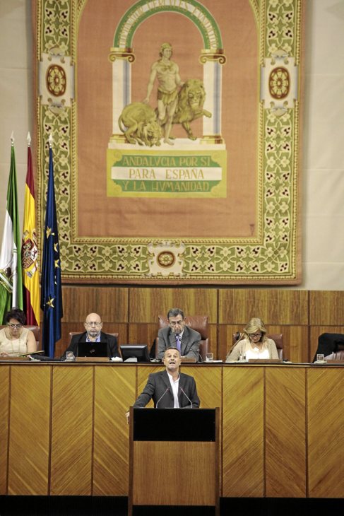 Pleno del Parlamento de Andaluca, en una imagen de archivo.