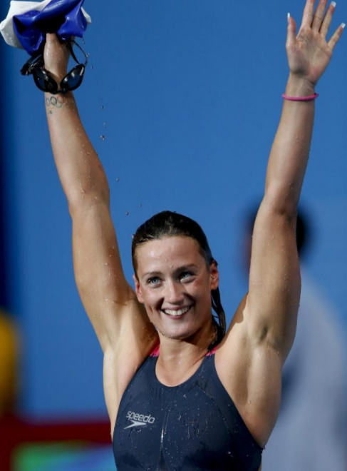 Mireia, tras ganar los 200m estilos del Mundial de Barcelona 13.