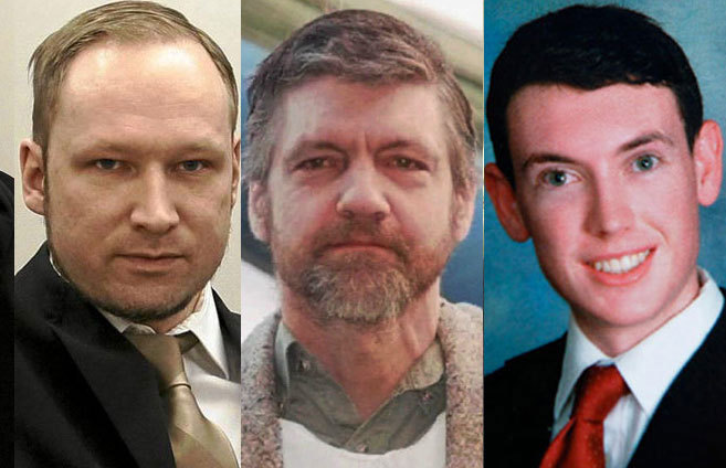 Anders Behring Breivik,Theodore Kaczynski 'Unabomber' y...