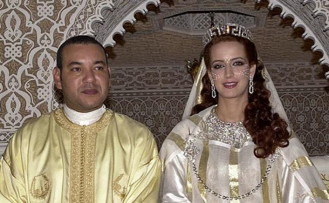 Mohamed VI el día de su boda con la princesa Lalla Selma