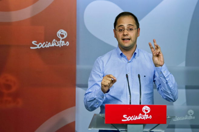 El secretario de Organizacin del PSOE, Csar Luena, durante una...