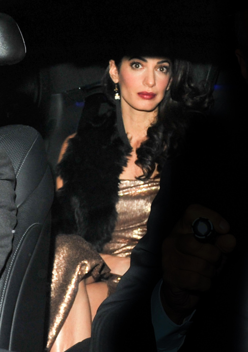 Amal Clooney, el sbado por la noche.