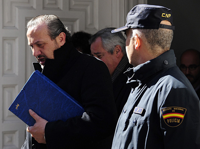 Jorge Dorribo saliendo del Tribunal Supremo en 2012.