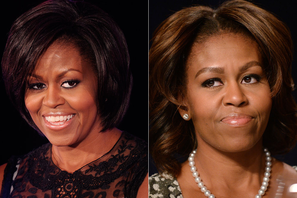 Michelle Obama no termina de encontrar su diseo de cejas perfecto y...