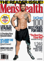 Noah Galloway, soldado mutilado en Irak, portada de la revista 'Mens's...