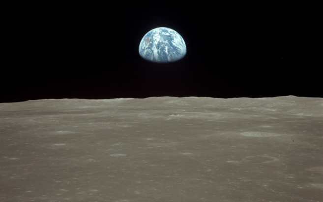 La Tierra, captada desde la Luna durante la misin Apolo 8 en 1968.
