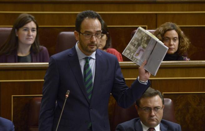 Antonio Hernando, portavoz del PSOE en el Congreso, durante la ltima...