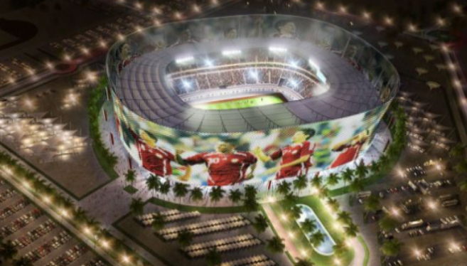 Uno de los diseos para los estadios de Qatar 2022.