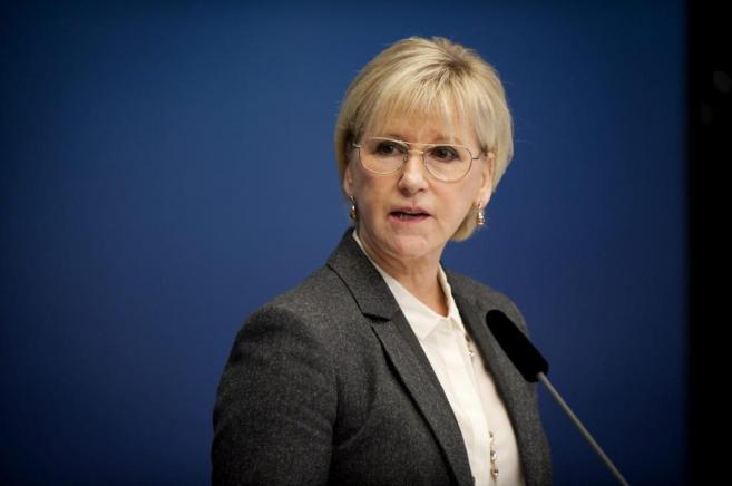 La ministra sueca de Exteriores, Margot Wallstrom, en Estocolmo.