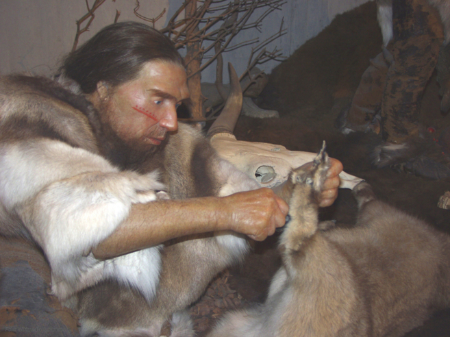Reconstruccin de un neandertal